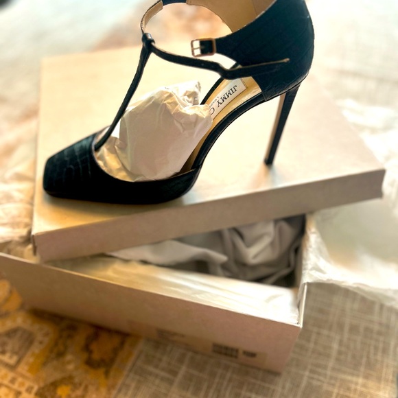Jimmy Choo navy heels NEW - Picture 2 of 12